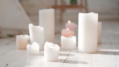 Candles for aromatherapy and treating SAD